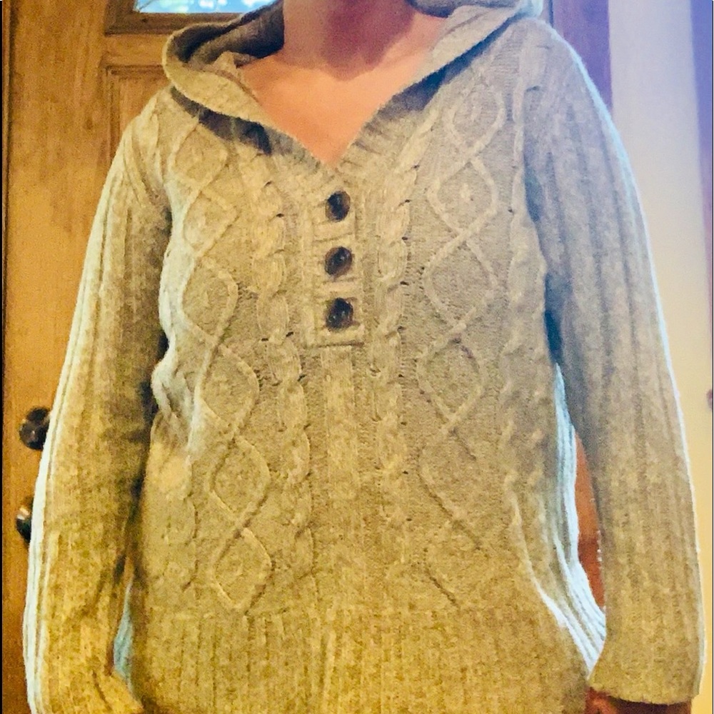 Tan and brown sweater
